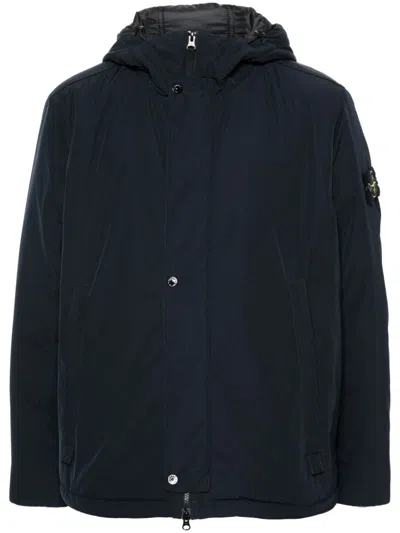 Stone Island Compass-badge Jacket In Blue