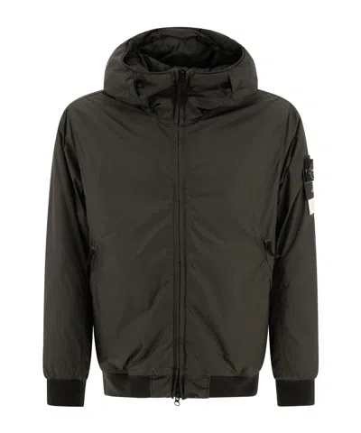 Stone Island Compass-badge Jacket In Gray