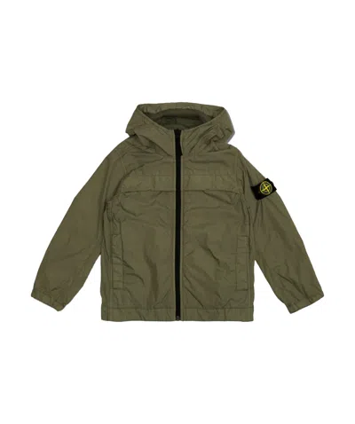 Stone Island Compass Badge Jacket In Green