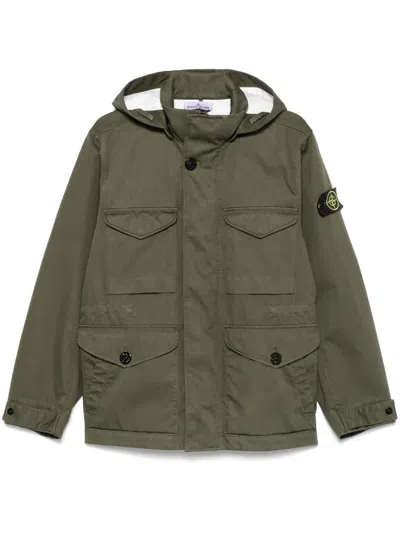 Stone Island Waterproof And Windproof Field Jacket Clothing In Green