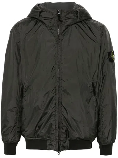 Stone Island Compass-badge Jacket In Green