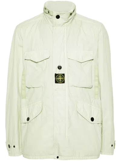 Stone Island Compass-badge Jacket In Green