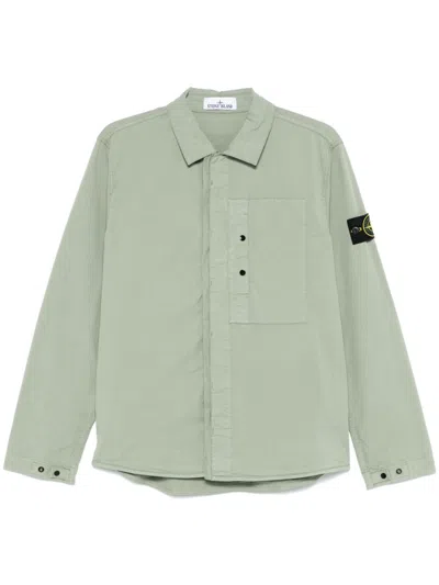Stone Island Compass-badge Jacket In Green