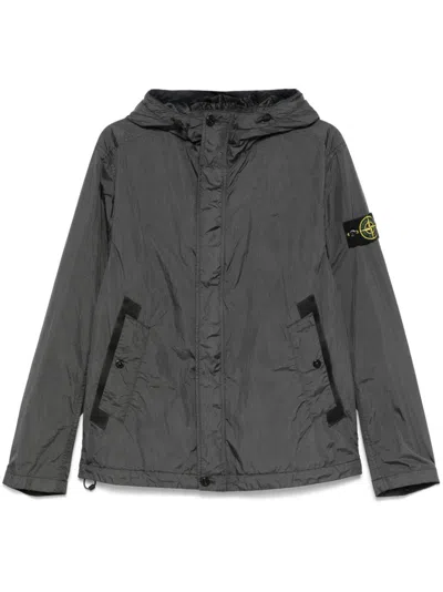 Stone Island Compass-badge Jacket In Grey