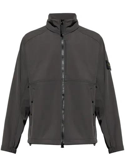 Stone Island Compass-badge Jacket In Grey