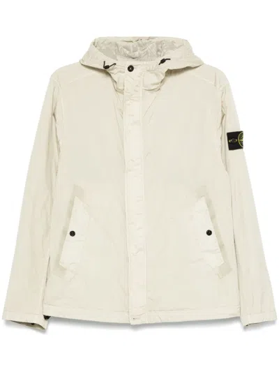 Stone Island Compass-badge Jacket In Neutrals