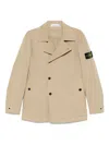 Stone Island Compass-badge Jacket In Neutrals