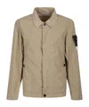 Stone Island Compass-badge Jacket In Sand Beige