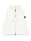Stone Island Hooded Parka In Weiss