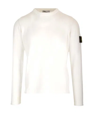STONE ISLAND STONE ISLAND LOGO PATCH CREWNECK JUMPER