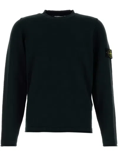 Stone Island Compass-badge Jumper In Black