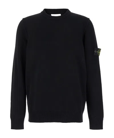 STONE ISLAND STONE ISLAND LOGO PATCH CREWNECK SWEATSHIRT