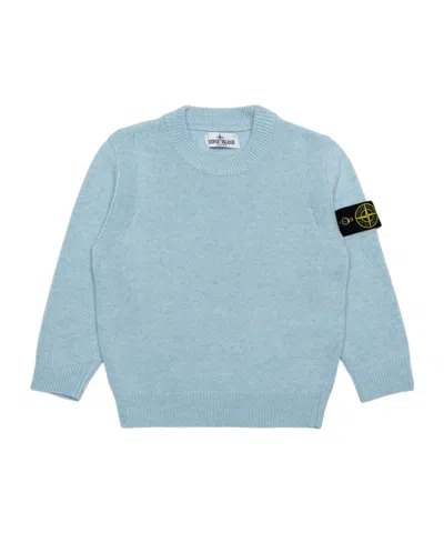 Stone Island Compass-badge Jumper In Blue