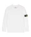Stone Island Crew Neck Basic Fleece In White