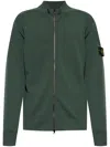 Stone Island Ribbed Virgin-wool Cardigan In Green