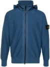 STONE ISLAND COMPASS-BADGE KNITTED HOODIE