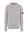 Stone Island 5100056 Lambswool Sweater In Gray