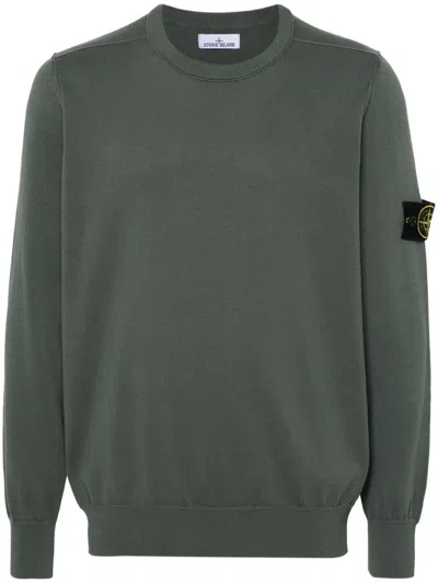 STONE ISLAND COMPASS-BADGE KNITTED JUMPER
