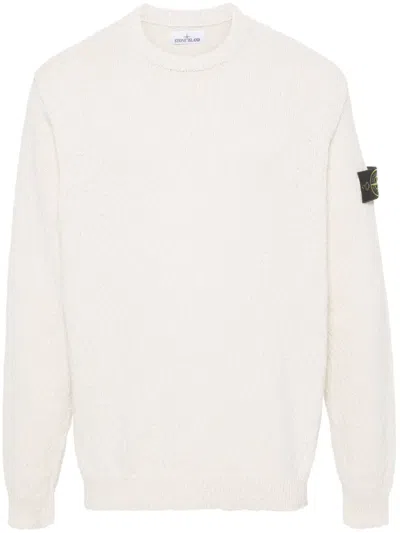 STONE ISLAND COMPASS-BADGE KNITTED JUMPER
