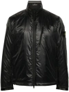 Stone Island Compass-badge Coated Lightweight Jacket In Black