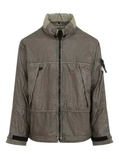 STONE ISLAND COMPASS-BADGE MILITARY JACKET