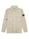 Stone Island Compass-badge Multi-pocket Jacket In Neutral