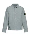 Stone Island Compass-badge Overshirt In Gray