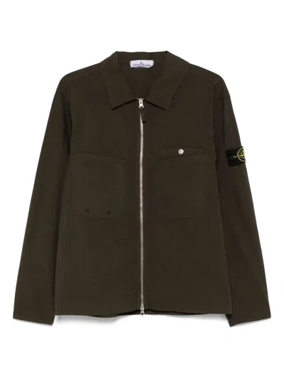 STONE ISLAND COMPASS-BADGE OVERSHIRT
