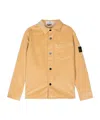 Stone Island Compass-badge Overshirt In Nude
