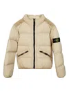 Stone Island Compass-badge Padded Coat In Gold