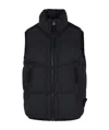Stone Island Compass-badge Padded Gilet In Black