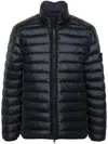 Stone Island Compass-badge Padded Jacket In Blue
