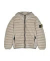 Stone Island Compass-badge Padded Jacket In Gray