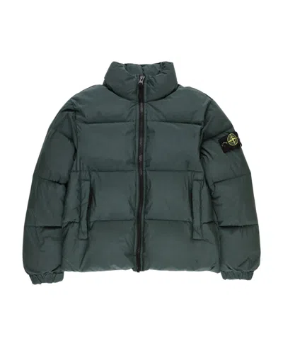 Stone Island Compass-badge Padded Jacket In Green