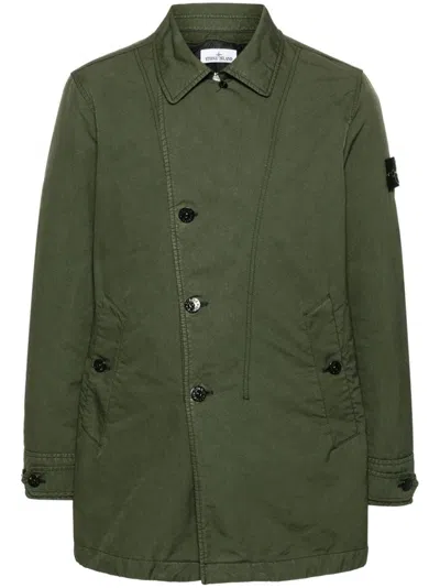 Stone Island Compass-badge Short Coat In V0059 Musk