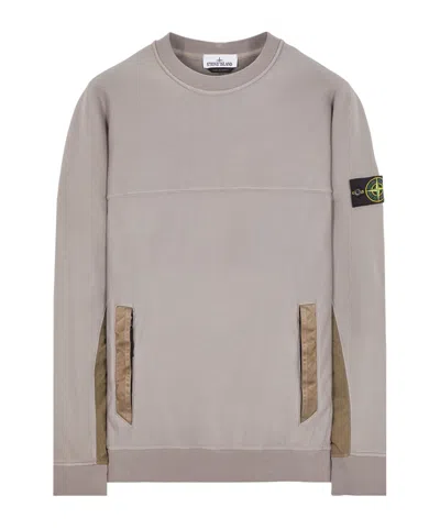 Stone Island Sweatshirt Gray Cotton