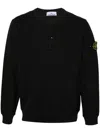 Stone Island Compass-badge Pocket-detail Sweatshirt In Black