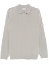 Stone Island Compass-badge Polo Shirt In Grey