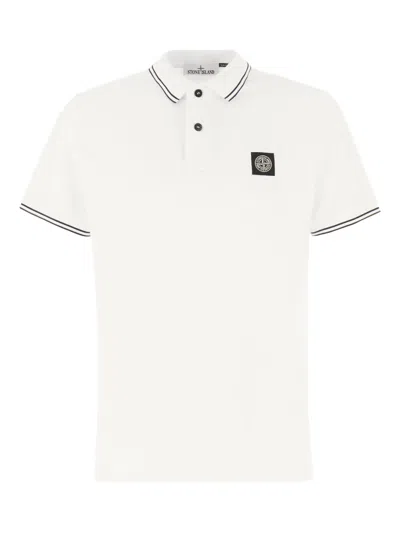 STONE ISLAND COMPASS-BADGE POLO SHIRT