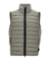 Stone Island Compass-badge Puffer Gilet In Gray