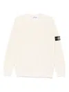 Stone Island Ribbed Crew-neck Cotton Sweater With Long Sleeves