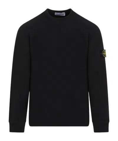 Stone Island Compass-badge Ribbed Sweatshirt