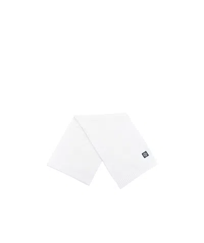 Stone Island Compass-badge Scarf In White