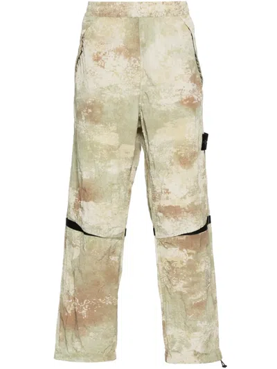 Stone Island Compass-badge Shell Pants In Neutrals