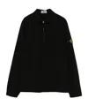 Stone Island Compass-badge Shirt In Black
