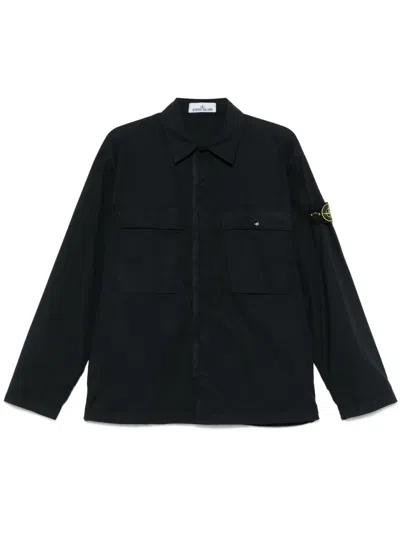Stone Island Compass-badge Jacket In Black