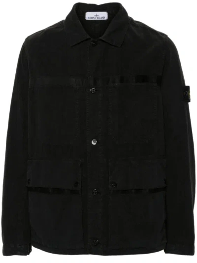 STONE ISLAND COMPASS BADGE SHIRT JACKET