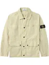 Stone Island Compass-badge Shirt Jacket In Neutrals