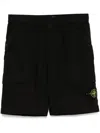 Stone Island Compass-badge Shorts In Black