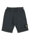 Stone Island Compass-badge Shorts In Black